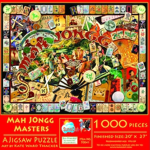 Mah Jongg Masters Collage 1000 pc Jigsaw Puzzle