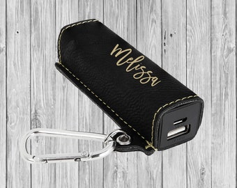 Laser Engraved | Personalized | Leatherette | Power Pack