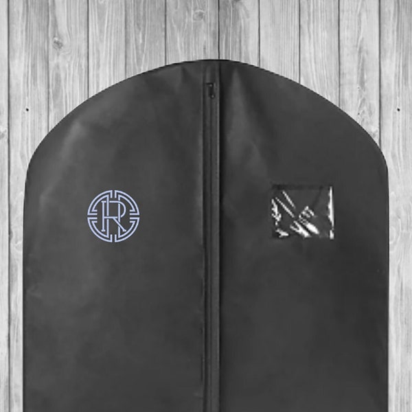 Personalized | Black | Garment Bags - 40", 54", 72"