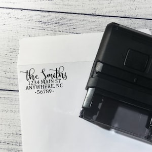 Laser Made Mailing Address Self Inking Stamper - 1&quot; x 2.5&quot;