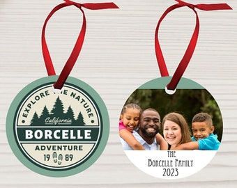 Personalized CUSTOM LOGO/PIC Ornaments - Aluminum Double Sided  - 2.75"