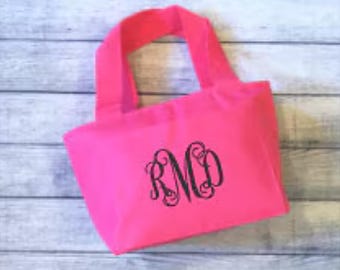 Personalized Lunch Tote - Pink