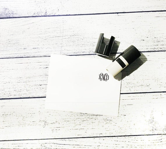 Laser Made Monogram Self Inking Stamper - 5/8"