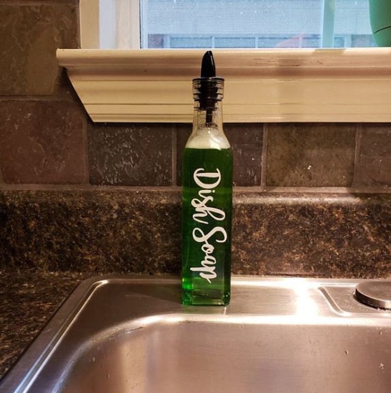 Custom Countertop Dish or Hand Soap Glass Dispenser Etsy