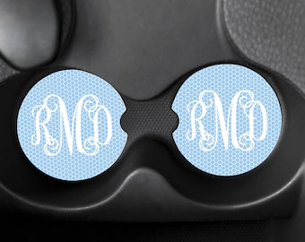 Personalized | Neoprene | Car Coasters (2 pc set)