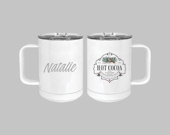 Personalisierte 15 oz Edelstahl Isolierte Weihnachtstasse