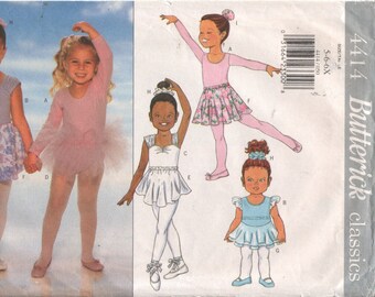 Butterick 4414 Ballerina Dancer Outfit sz 5-6-6x 1996 UNCUT