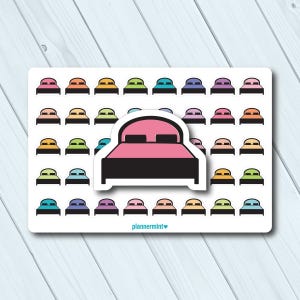 Bed Planner Stickers: Cleaning Chore Icons (Matte or Glossy)