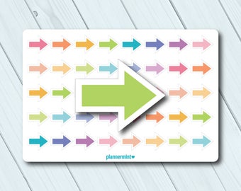 MINI Happy Arrow Themed Stickers for Erin Condren Life Planner ECLP ...
