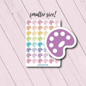 Art Palette Planner Stickers: Mini Icon Sheet for Erin Condren, Happy Planner