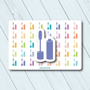 Stickers mascara Icon Planner : beauté, maquillage (mat ou brillant)