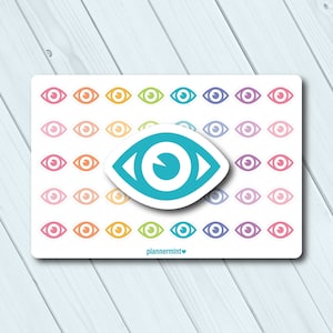 Eye Planner Stickers: Vision Appointment Reminders