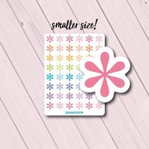 Mini adesivi per planner Asterisk - Erin Condren - Happy Planner - Functional Icon Deco - Importante - Fiore - ECLP - Bright Rainbow