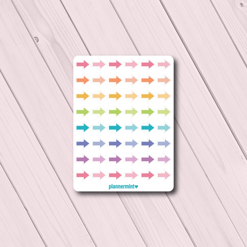 Mini Arrow Planner Stickers: Functional Icon Sheet - Etsy