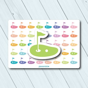 Golf Planner Stickers: Functional Icon Stickers