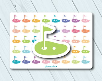Golf Planner Stickers: Functional Icon Stickers