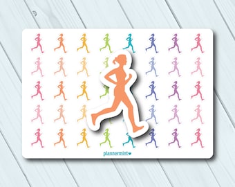 Runner Planner Stickers: Exercise & Weight Loss - Erin Condren, Happy Planner