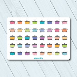 Crockpot Planner Stickers - Icon - Erin Condren Life Planner - Happy ...