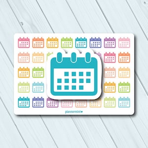 Calendar Planner Stickers - Functional Icon - Erin Condren - Happy Planner - Appointment - Planning - Scheduling - Work - Prioritizing