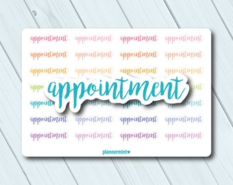 Appointment Planner Stickers: Functional Script Outlines