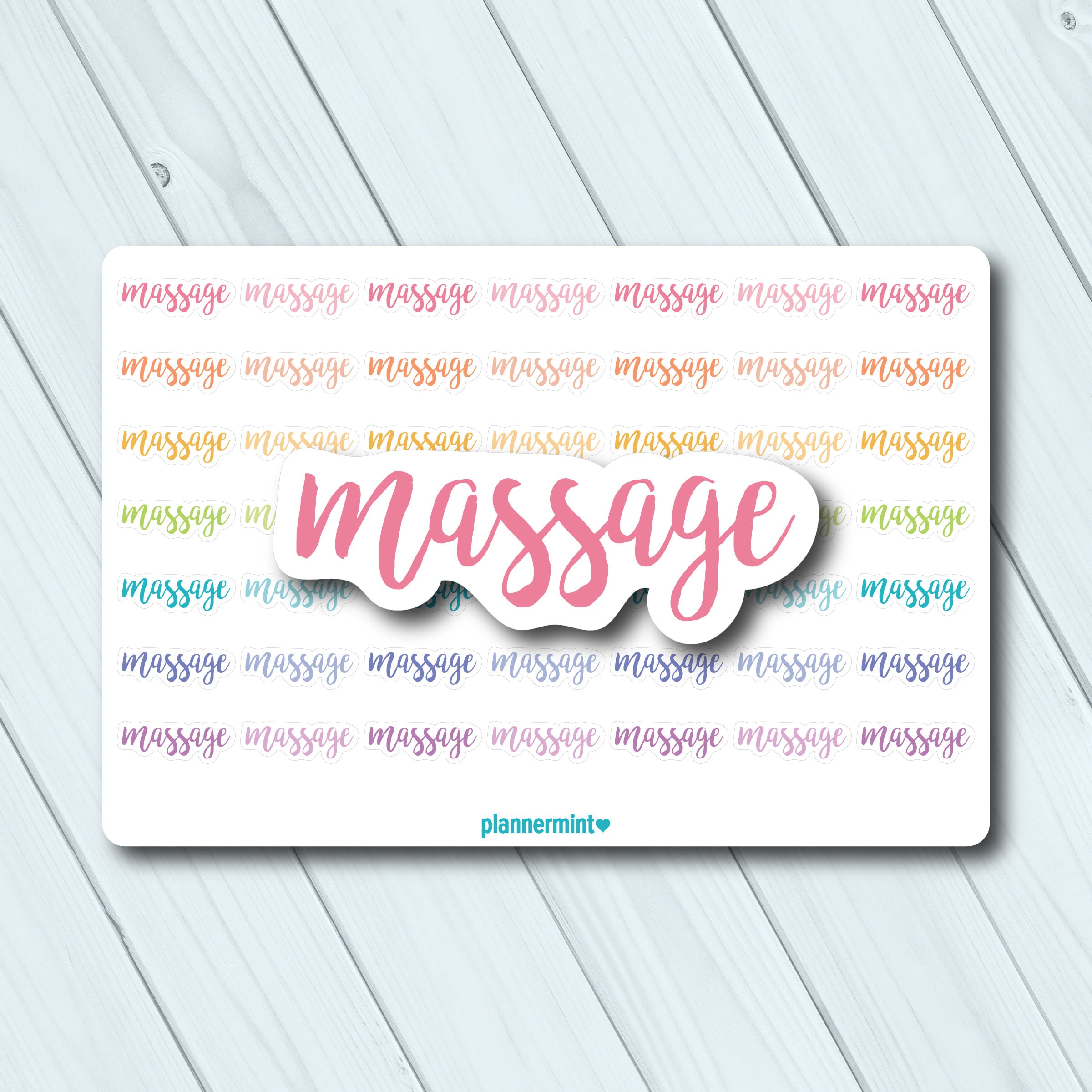 Massage Planner Stickers Therapy Spa Day Relax Me Time Etsy