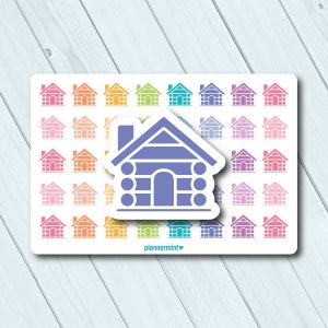 Cabin Planner Stickers: Camping & Nature Icons