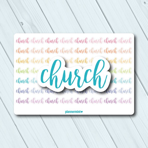 Church Planner Stickers Religious Stickers Erin Condren - Etsy