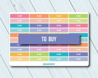 To Buy Header Planner Stickers: Erin Condren, Happy Planner (Matte or Glossy)