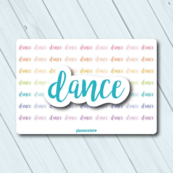 Dance Planner Stickers - Ballet Tap Jazz - Erin Condren Life Planner - Mambi - Kikki K - Personal - Happy Planner - ECLP - Matte or Glossy