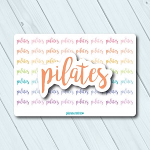 Pilates Script Planner Stickers - Matte or Glossy