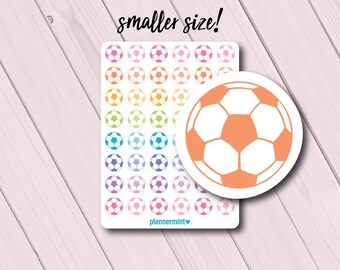 Mini Soccer Ball Planner Stickers: Functional Icon Stickers