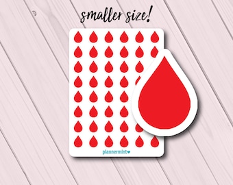 Mini pegatinas para el seguimiento del periodo: iconos funcionales para el planificador