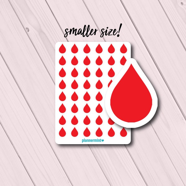 Mini Period Planner Stickers - Erin Condren - Happy Planner - Functional Icon Deco - Menstruation - Shark Week - Period Tracker