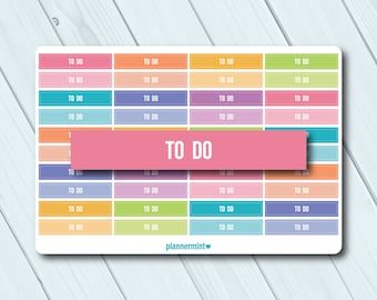 To Do Header Planner Stickers: Reminder Organization (Matte or Glossy)