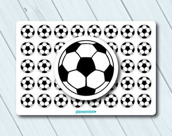 Soccer Ball Planner Stickers - Icon - Erin Condren Life Planner - Happy Planner - Sports - Football - Game - Practice - Matte or Glossy