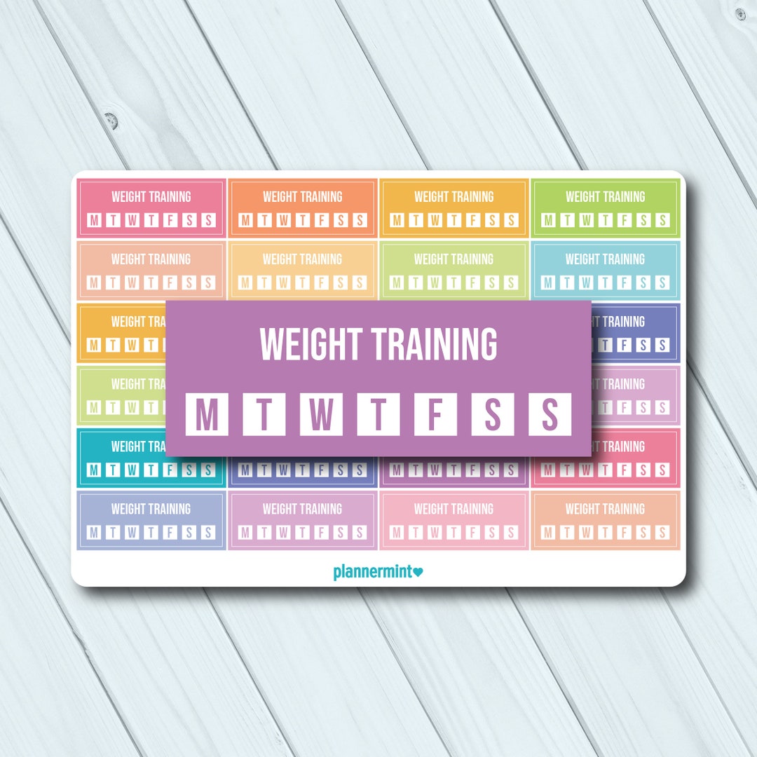 Weight Training Tracker Planner Sticker Fillable Tracker Etsy de weight-training-tracker-planner-sticker-fillable-tracker-etsy-de