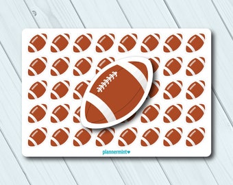 Football Planner Stickers - Icon - Erin Condren Life Planner - Happy Planner - Sports - Football - Game - Practice - Matte or Glossy