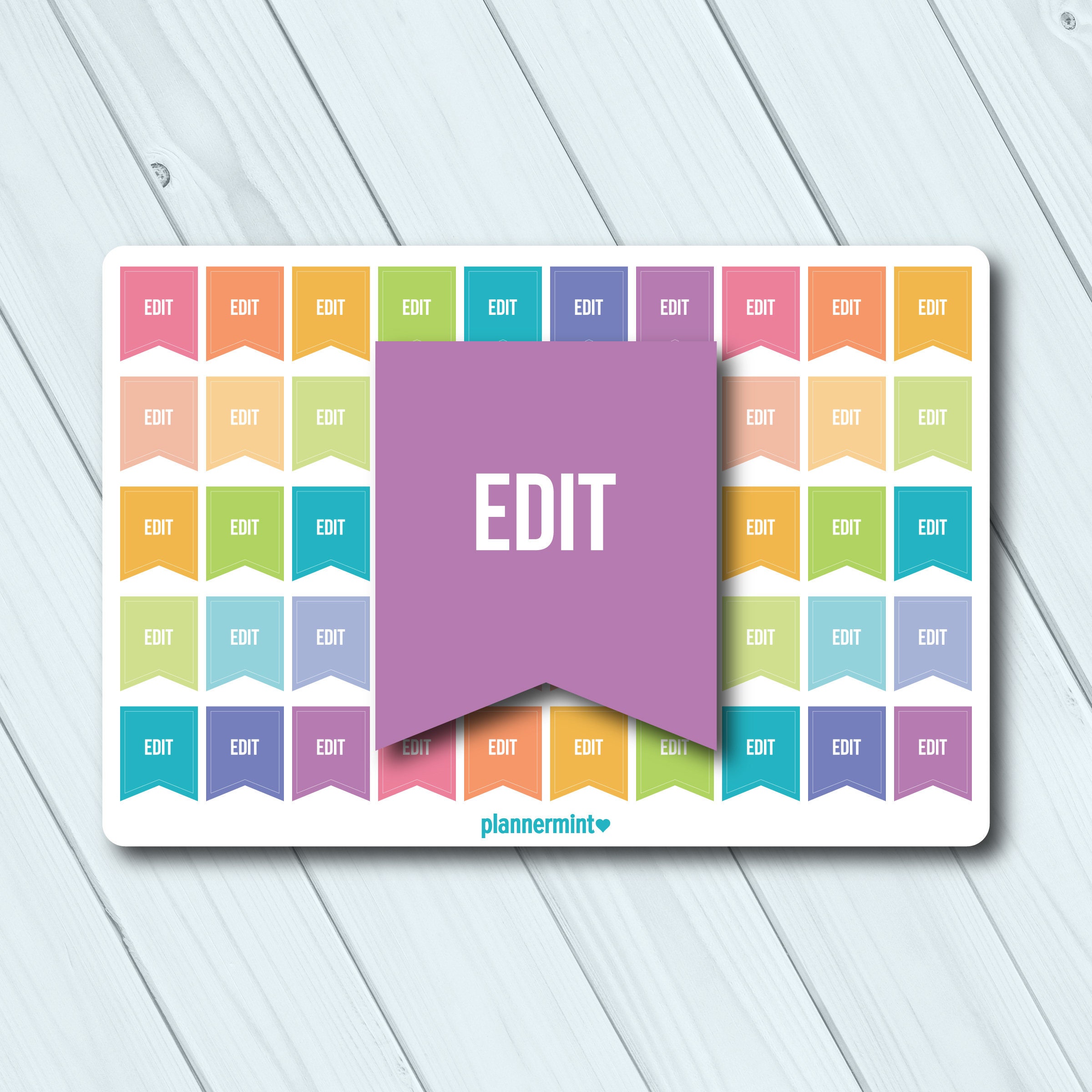 Edit Planner Stickers  Edit Stickers  Edit Editing Flag Etsy