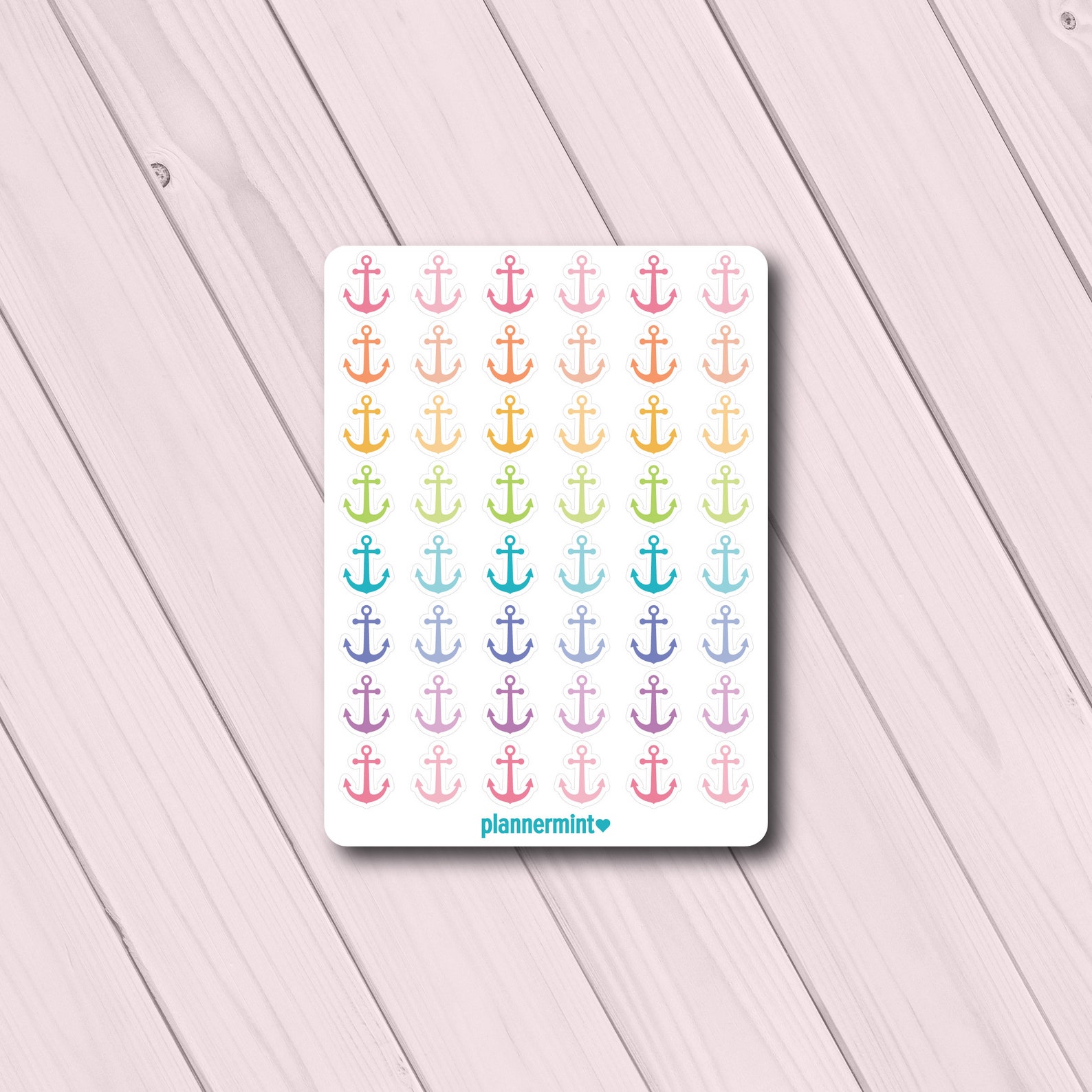 Mini Anchor Planner Pegatinas Erin Condren Happy Planner Etsy