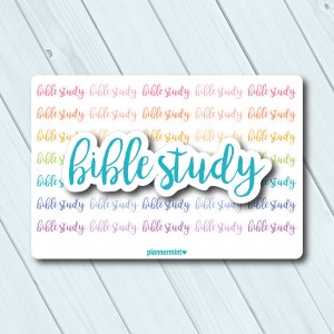 Bible Study Planner Stickers - Church Stickers - Religious - Erin Condren - Happy Planner - Kikki K - Personal - Matte or Glossy