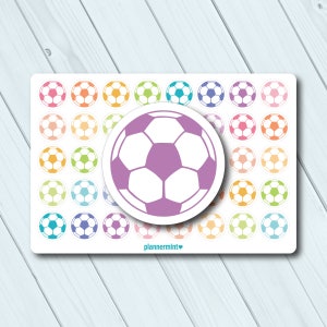 Soccer Ball Planner Stickers - Icon - Erin Condren Life Planner - Happy Planner - Sports - Football - Game - Practice - Matte or Glossy