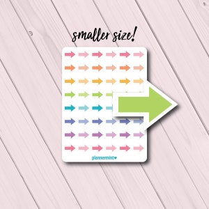 Mini flecha planner pegatinas - Erin Condren - Planificador feliz - Icono funcional Deco - Pegatinas flecha - Mini hoja - Cuarto hoja