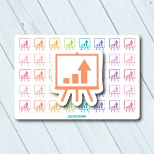 Presentatie Stickers - Planner Stickers - Functional Icon Stickers - Erin Condren - School - Business - Werk - Pitch