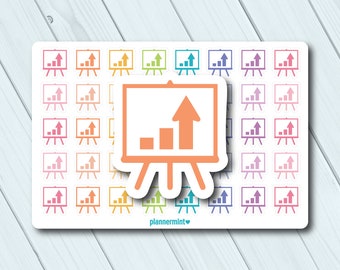 Presentation Planner Stickers: Business Pitch Icons