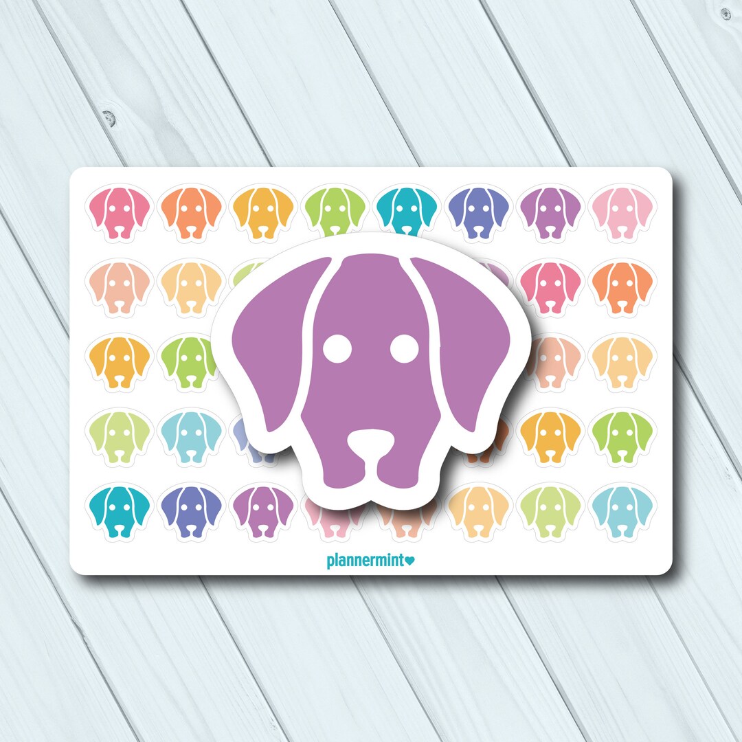 Dog Planner Stickers Functional Icon Erin Condren Life Planner Happy