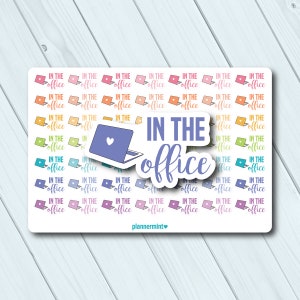 In The Office Planner Stickers: Script Word Art