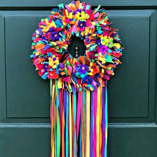 Summer Rag Wreath Patterns Rag Wreath: Summer - Etsy