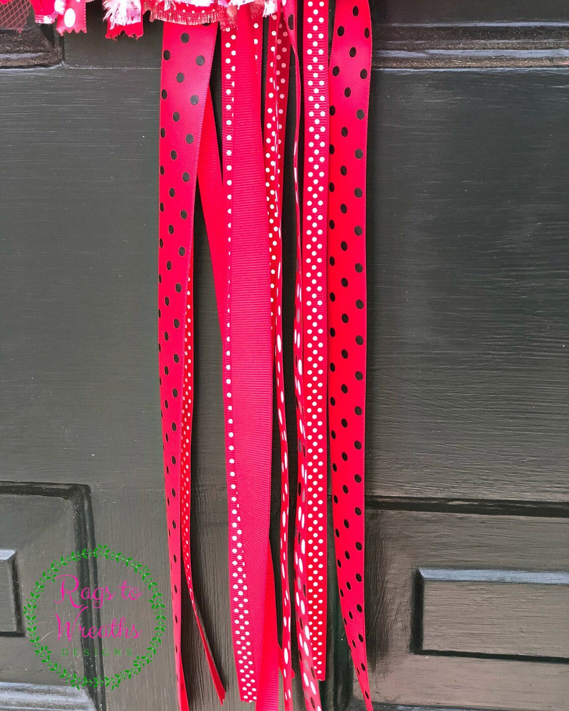 Ladybug Wreath, Rag Wreath, Spring Summer Wreath, Girl Wreath, Door ...