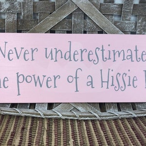 Never underestimate the power sign, Girls Room Decor, Pink Princess Sign