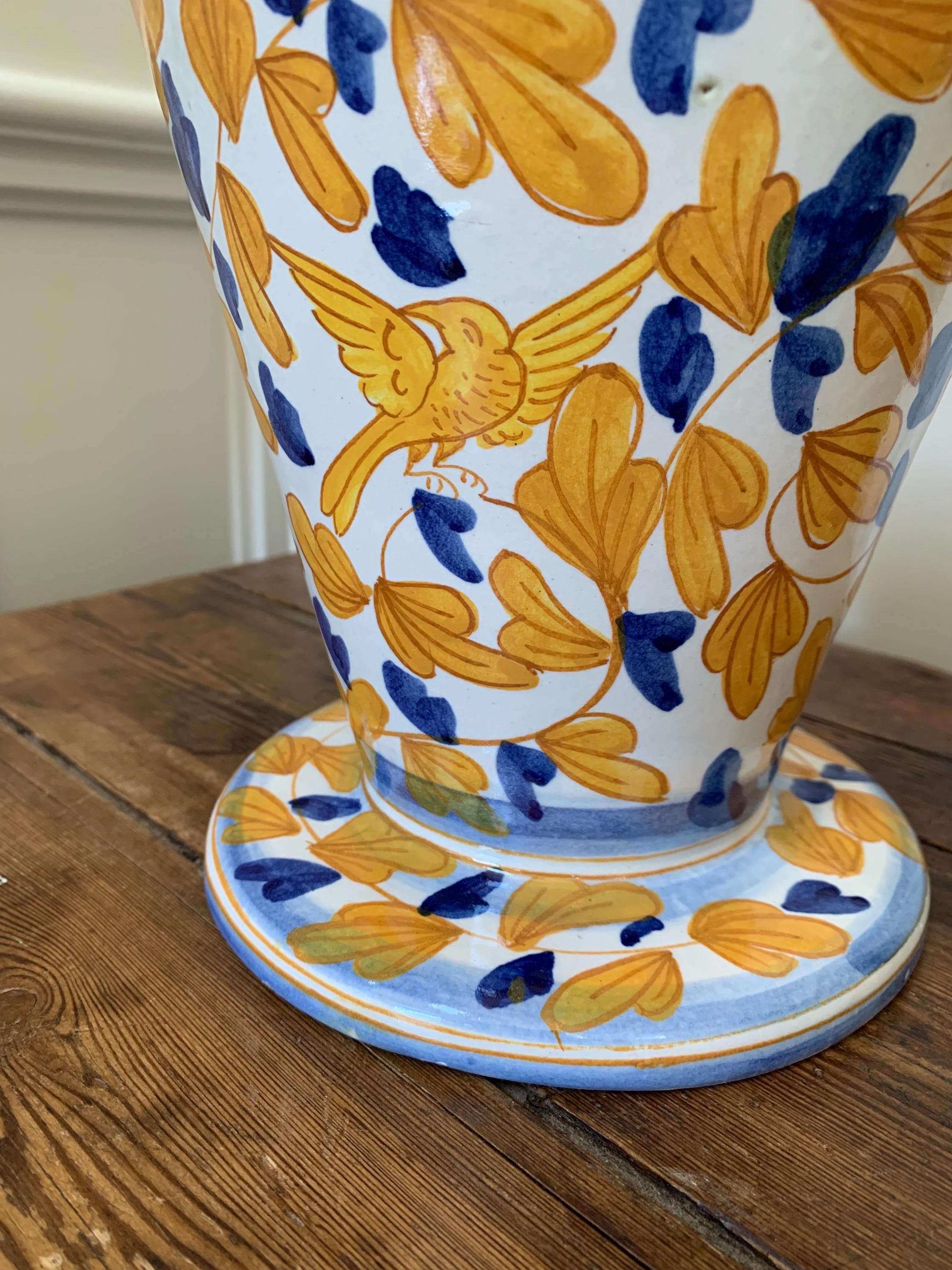 [イタリア製] ヴィンテージ　マジョルカ　陶器花瓶 イタリアのマジョリカ花瓶 - Etsy 日本